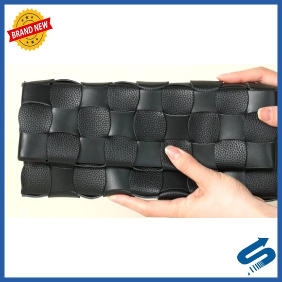 Small Vegan Leather Clutch with Chain Strap for Formal Events